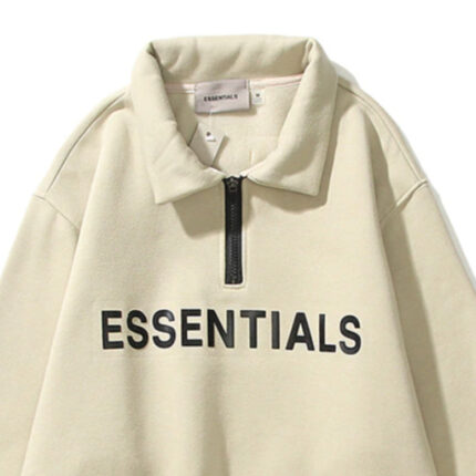 ESSENTIALS Half Zipper CARL’s Coffee Hoodie